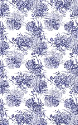 Rollo lichtundurchlässig Blauer Blumenstrauß