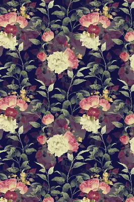 Verdunkelungsrollo Blumen
