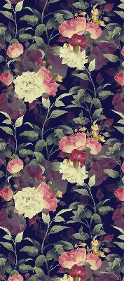 Verdunkelungsrollo Blumen
