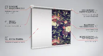 Verdunkelungsrollo Blumen
