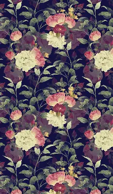Verdunkelungsrollo Blumen