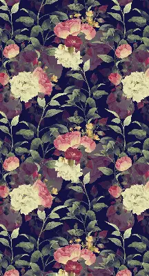Verdunkelungsrollo Blumen