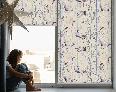 Fenster rollo Reiher