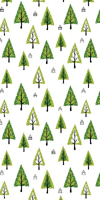 Rollo lichtundurchlässig Gezeichneter Wald
