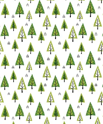 Rollo lichtundurchlässig Gezeichneter Wald
