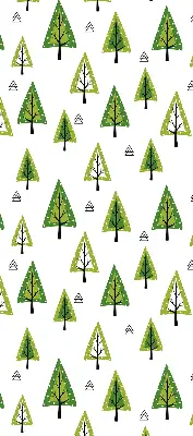 Rollo lichtundurchlässig Gezeichneter Wald