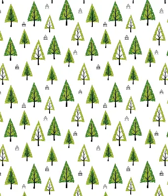 Rollo lichtundurchlässig Gezeichneter Wald
