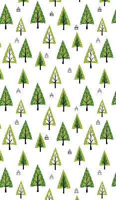 Rollo lichtundurchlässig Gezeichneter Wald