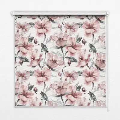 Verdunkelungsrollo Rosa Blüten