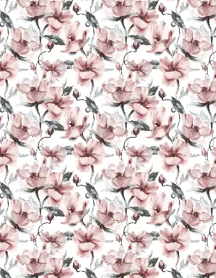 Verdunkelungsrollo Rosa Blüten