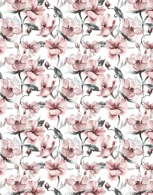 Verdunkelungsrollo Rosa Blüten