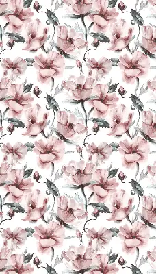 Verdunkelungsrollo Rosa Blüten
