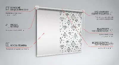 Fenster rollo Gezeichnete Rauten