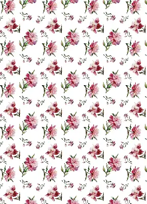 Rollo lichtundurchlässig Rosa Blume