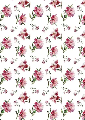 Rollo lichtundurchlässig Rosa Blume