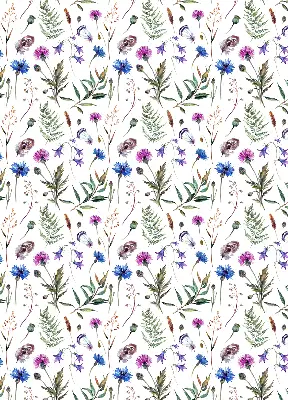 Verdunkelungsrollo Bunte Blumen