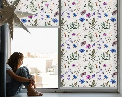 Verdunkelungsrollo Bunte Blumen