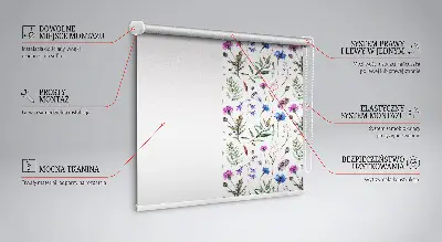 Verdunkelungsrollo Bunte Blumen