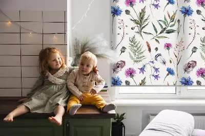 Verdunkelungsrollo Bunte Blumen