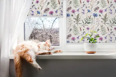 Verdunkelungsrollo Bunte Blumen