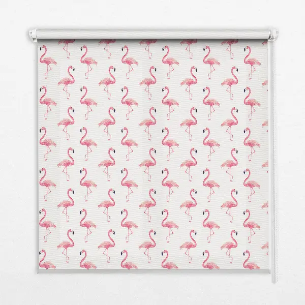 Fenster rollo Flamingos