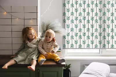 Rollo lichtundurchlässig Kleine bunte Tannenbäume