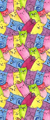 Fenster rollo Bunte Katzen