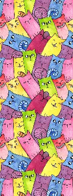 Fenster rollo Bunte Katzen