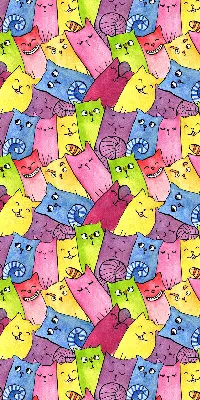 Fenster rollo Bunte Katzen