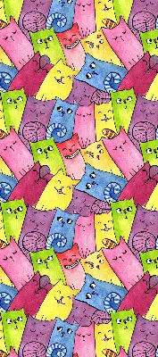 Fenster rollo Bunte Katzen