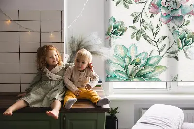 Fenster rollo Grüne Pflanzen