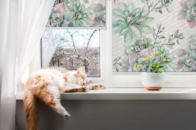 Fenster rollo Grüne Pflanzen