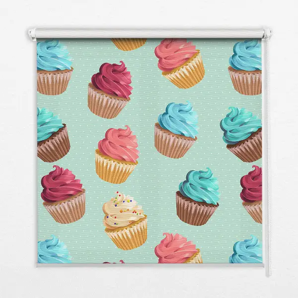 Fenster rollo Cupcakes