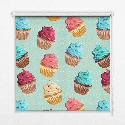Fenster rollo Cupcakes