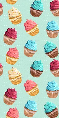 Fenster rollo Cupcakes