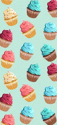 Fenster rollo Cupcakes