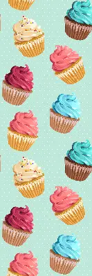 Fenster rollo Cupcakes