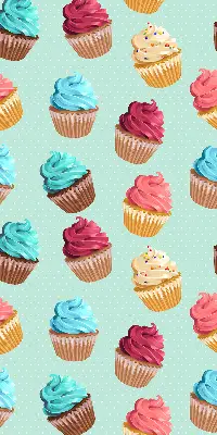 Fenster rollo Cupcakes