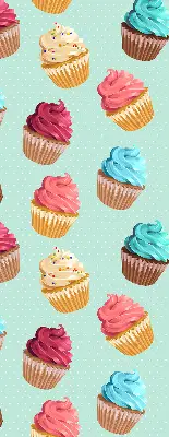 Fenster rollo Cupcakes
