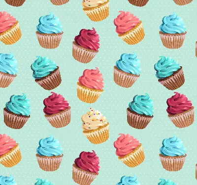 Fenster rollo Cupcakes
