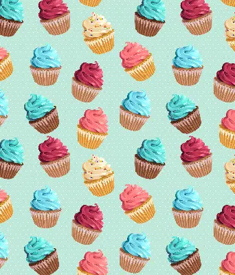 Fenster rollo Cupcakes
