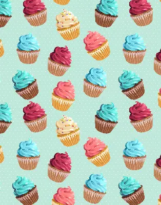 Fenster rollo Cupcakes