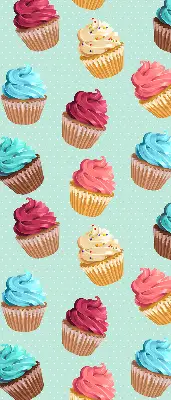 Fenster rollo Cupcakes