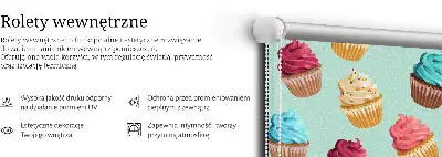 Fenster rollo Cupcakes