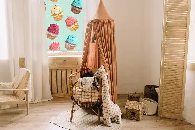 Fenster rollo Cupcakes