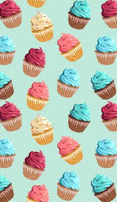 Fenster rollo Cupcakes