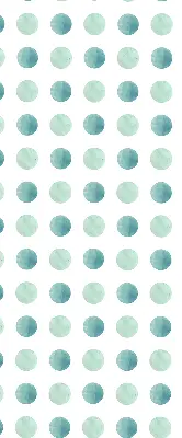 Fenster rollo Türkisfarbene Punkte auf weißem Hintergrund