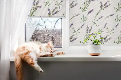 Rollo lichtundurchlässig Lavendel