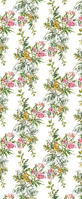 Rollo lichtundurchlässig Blumen