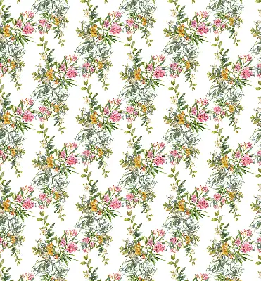 Rollo lichtundurchlässig Blumen